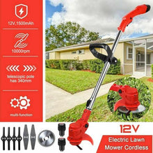 Load image into Gallery viewer, Handheld Cordless Lawn Grass String Trimmer 450W
