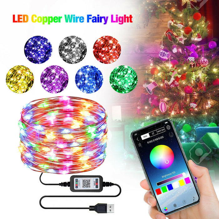 RGB LED Smart Remote Fairy Lights — Woodmonts