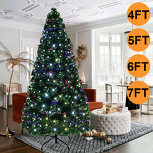 Load image into Gallery viewer, 7&#39; Pre-Lit Fiber Optic Artificial Christmas Tree
