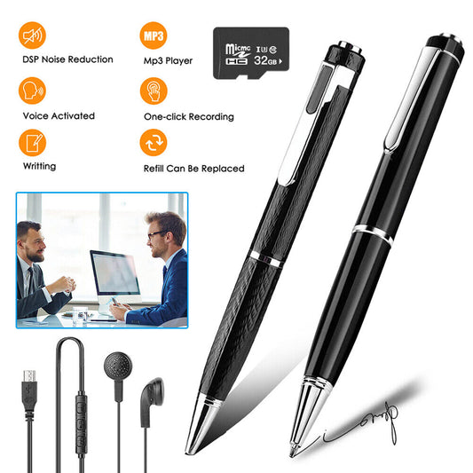 Voice Recorder Pen With 20 Hour Audio Recording Capacity