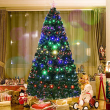 Load image into Gallery viewer, 7&#39; Pre-Lit Fiber Optic Artificial Christmas Tree
