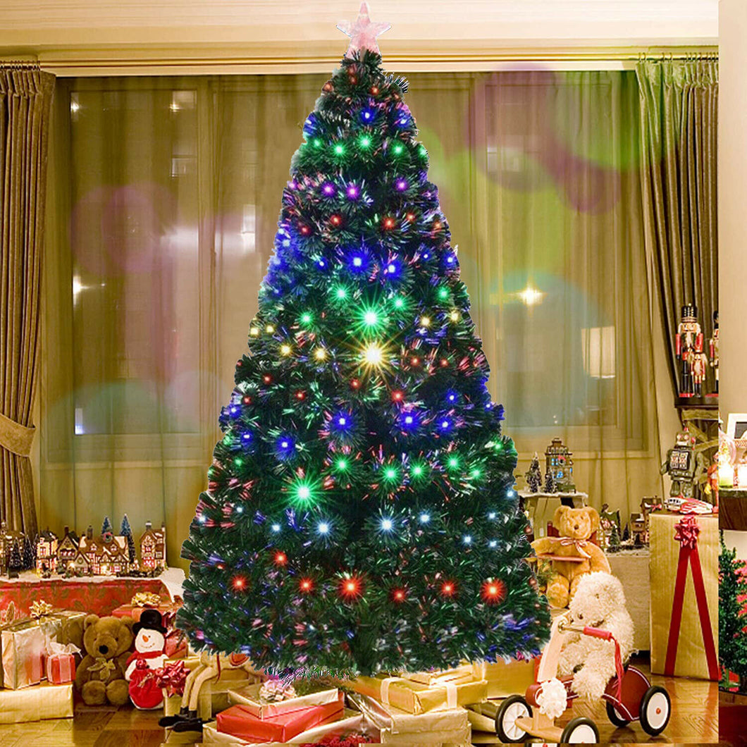 7' Pre-Lit Fiber Optic Artificial Christmas Tree