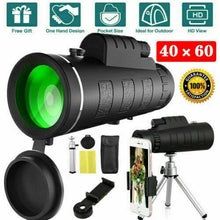 Load image into Gallery viewer, HD Monocular Telescope 40x60mm Night Vision Lens
