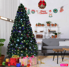 Load image into Gallery viewer, 7&#39; Pre-Lit Fiber Optic Artificial Christmas Tree
